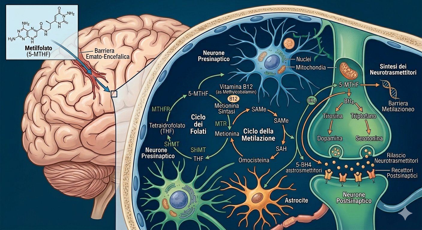 Metilfolato (5-MTHF): la forma attiva della vitamina B9