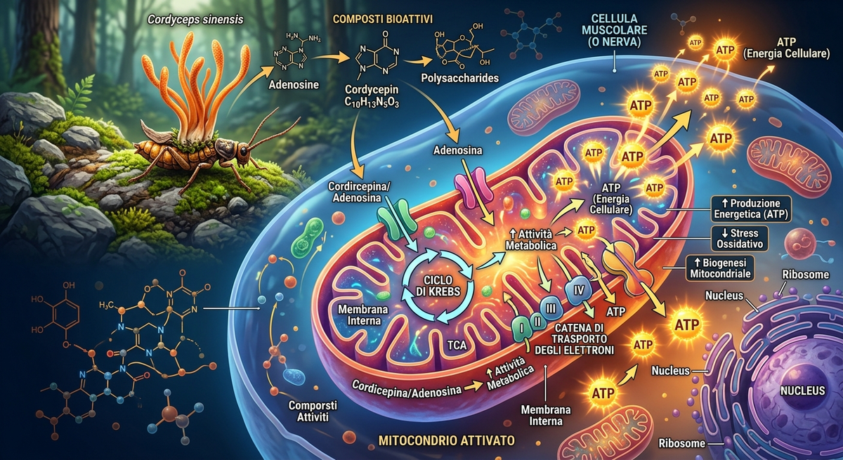 Cordyceps e mitocondri: un fungo millenario che parla il linguaggio della Longevity Science