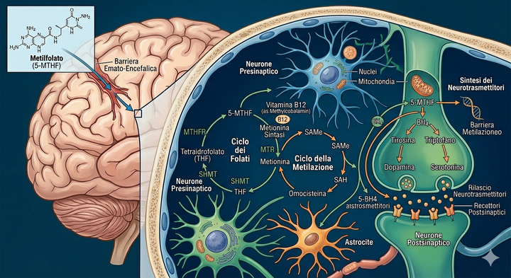 Metilfolato (5-MTHF): la forma attiva della vitamina B9